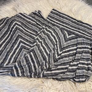 Motherhood Maternity Gray and White Striped Skirt